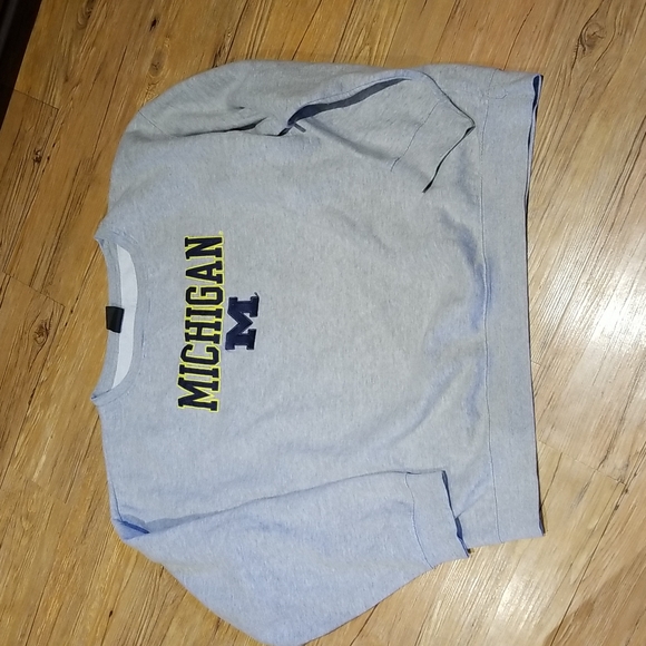 Michigan heather grey raised letters sweatshirt sz XXL - Picture 1 of 4